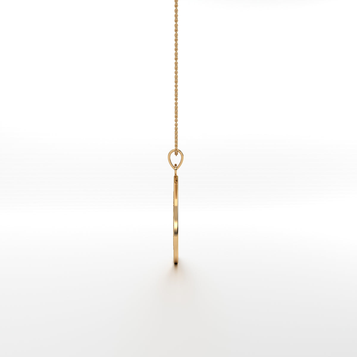 Parna Ganesha - Leaf Gold Pendant with Diamond Detailing