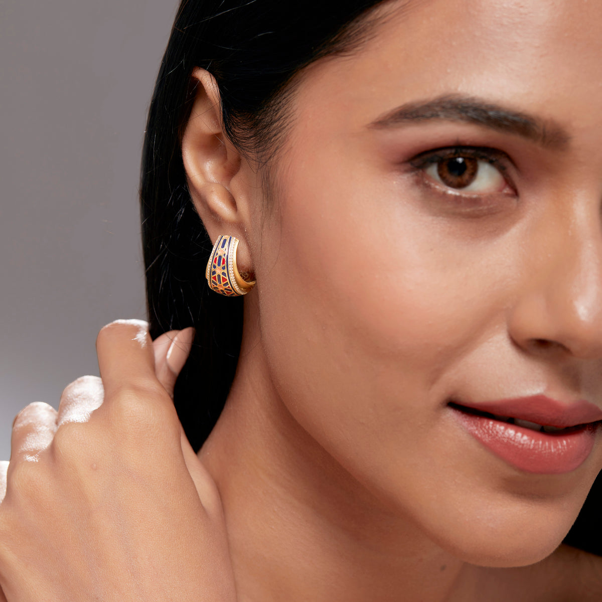 Selina Tapered Hoops Small