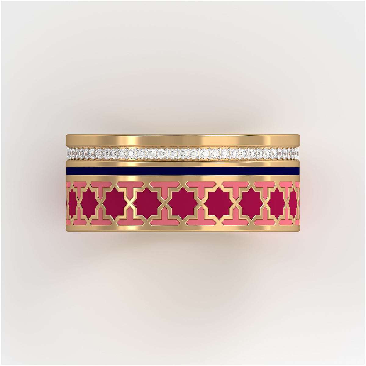 #Pattern & Color_Moroccan Zellij Cardinal Red