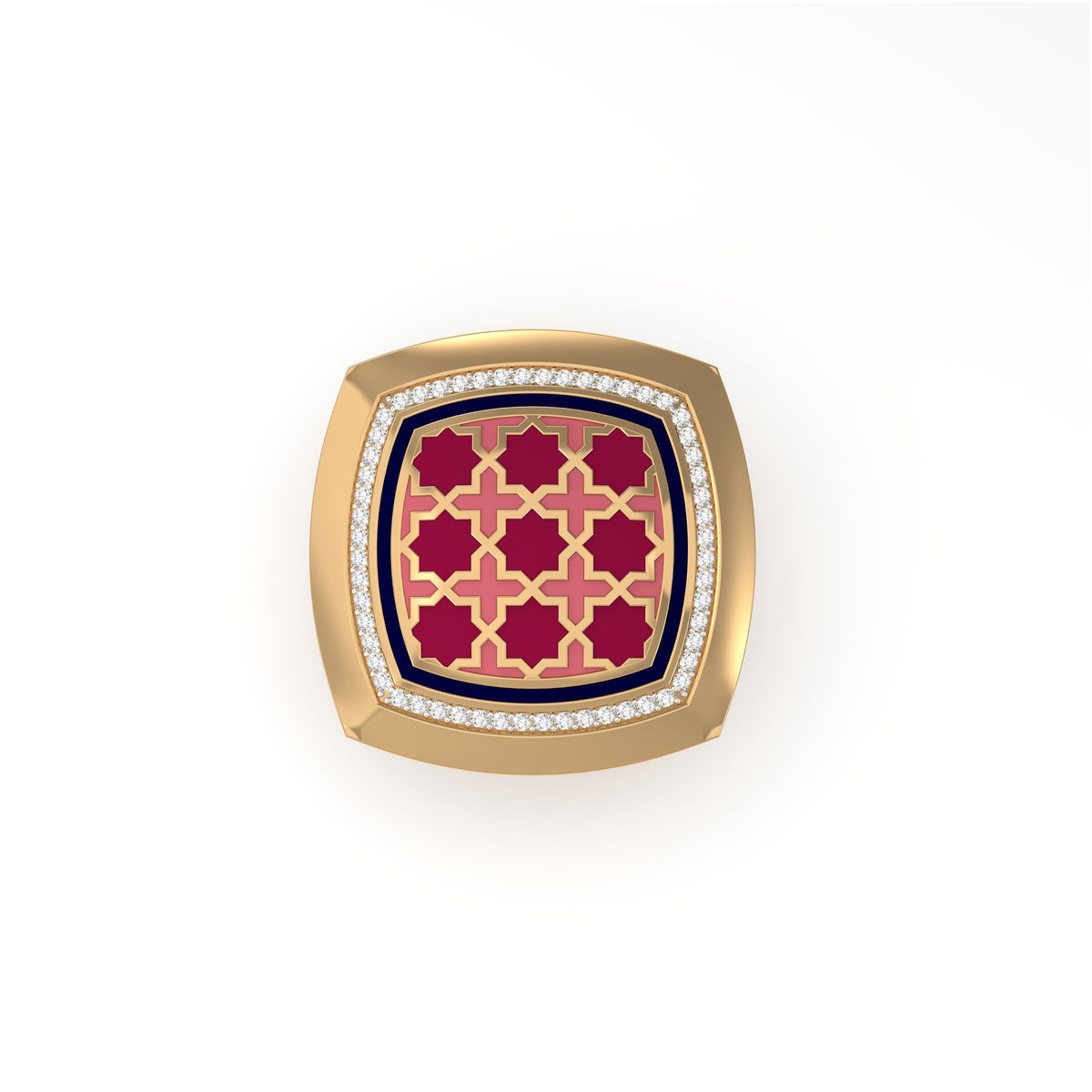 #Pattern & Color_Moroccan Zellij Cardinal Red
