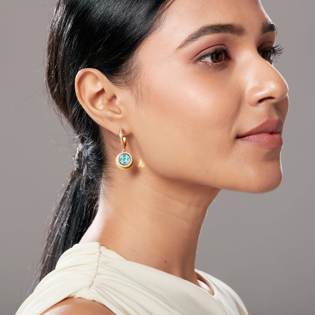 Gulsen Small Hoop Danglers Medium