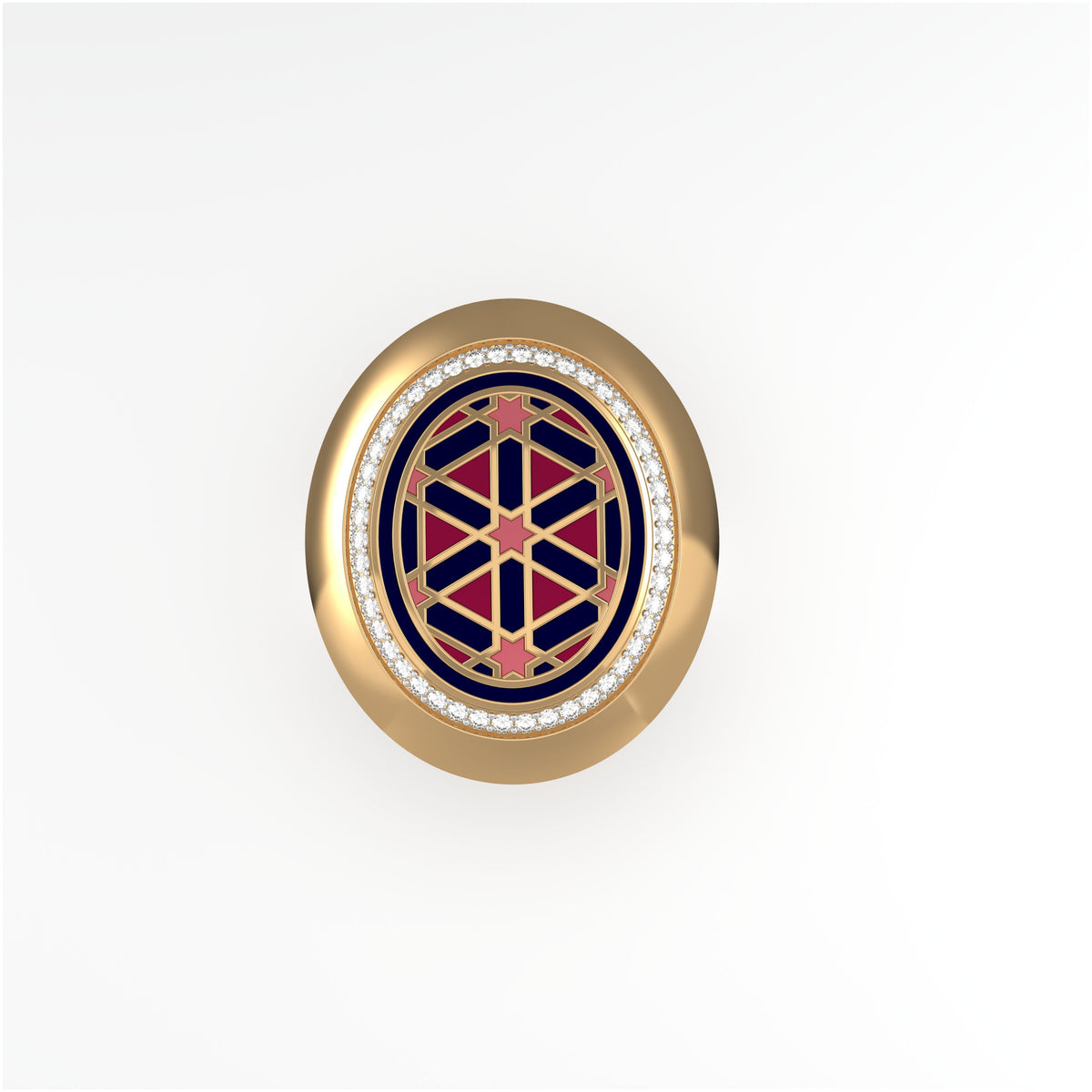 #Pattern & Color_Persian Girih Cardinal Red