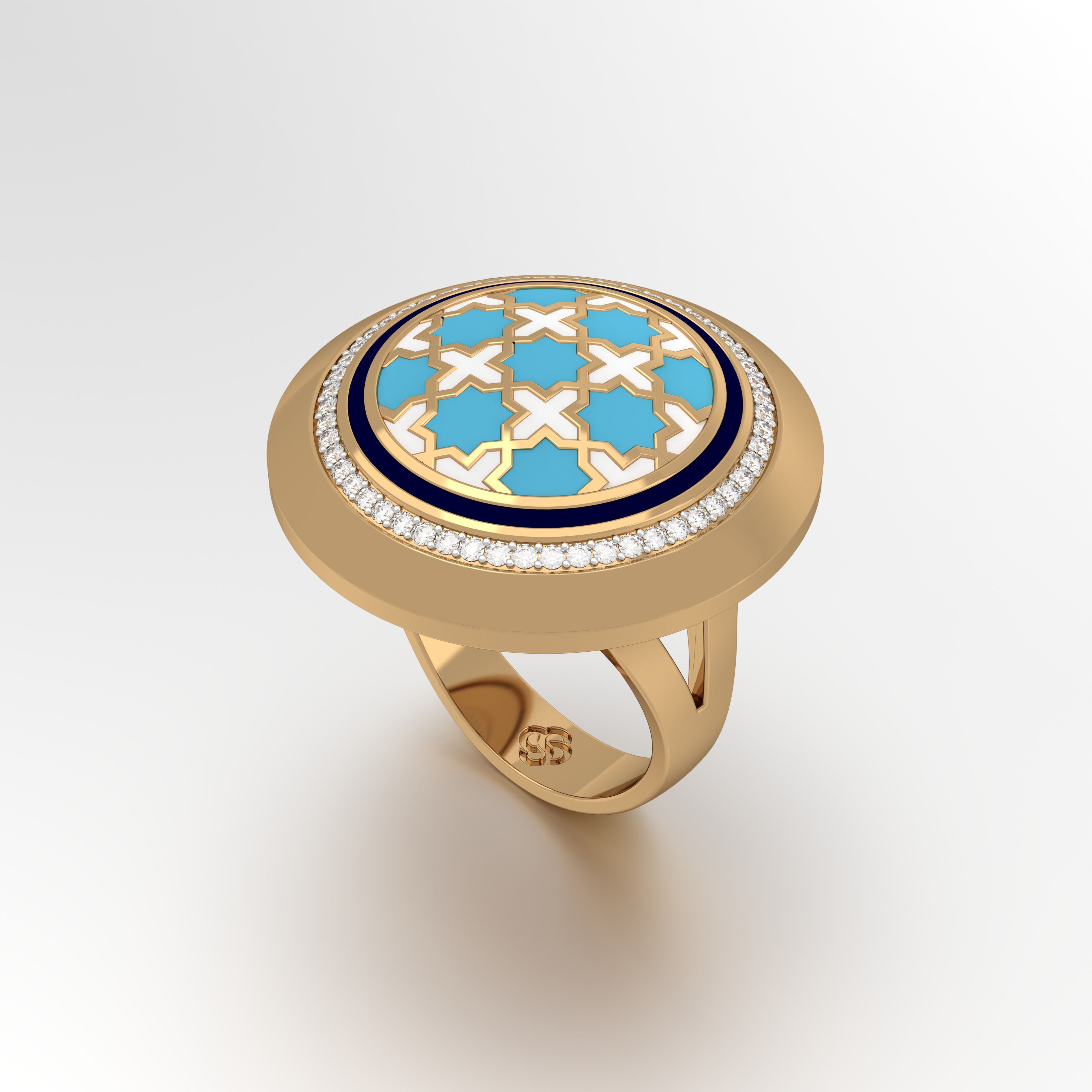 #Pattern & Color_moroccan zellij skyblue