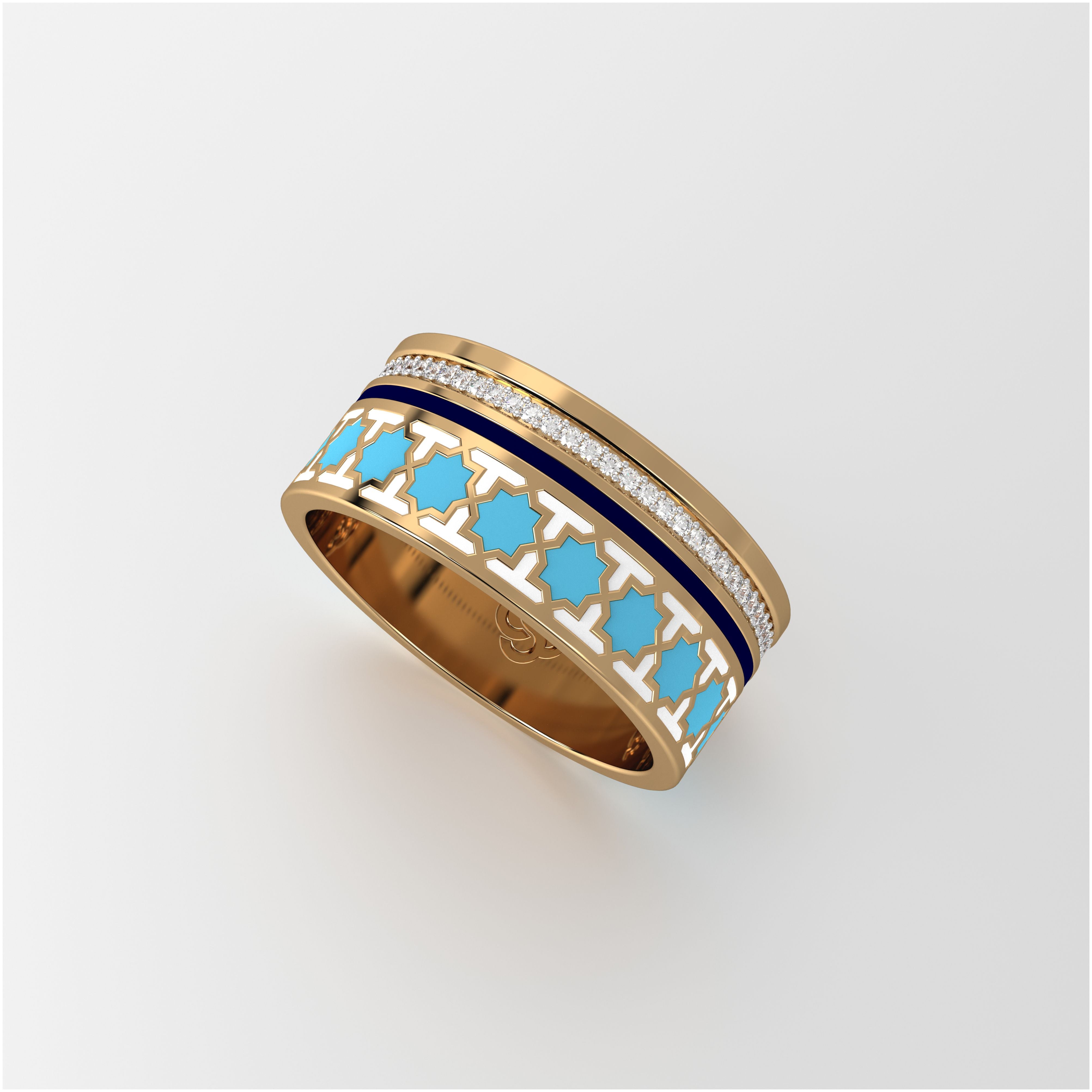 #Pattern & Color_moroccan zellij skyblue