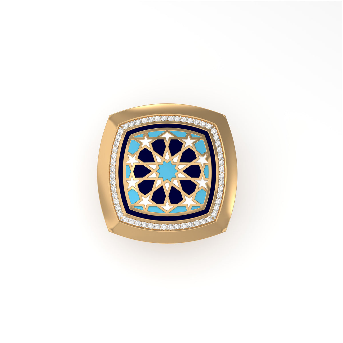 #Pattern & Color_Arabesque Rosette Skyblue