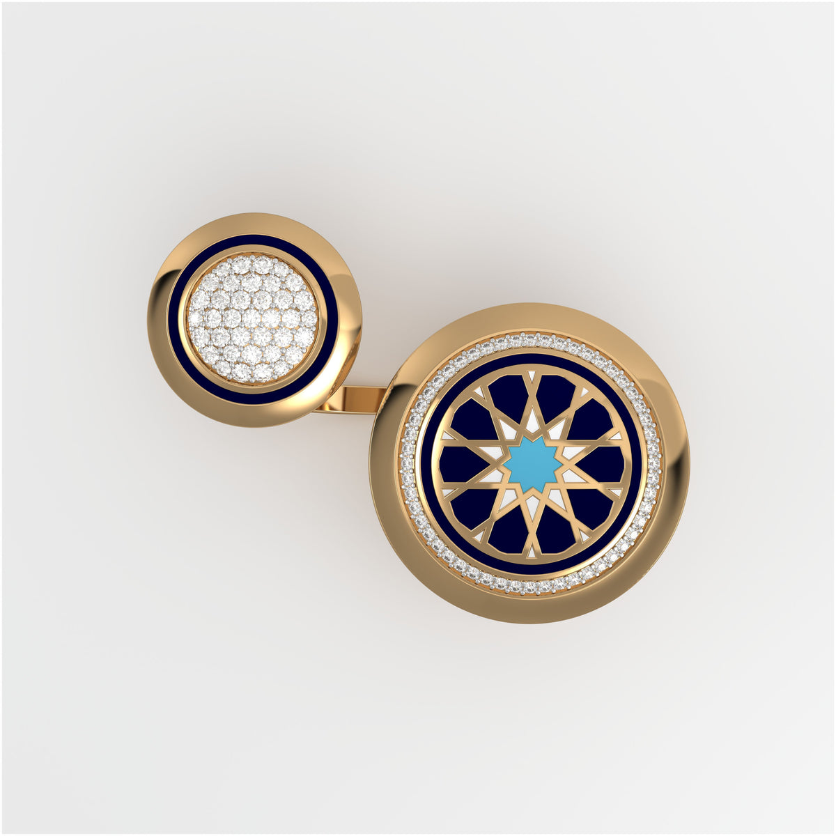 #Pattern & Color_Arabesque Rosette Skyblue
