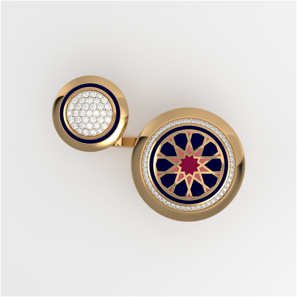 #Pattern & Color_Arabesque Rosette Cardinal Red