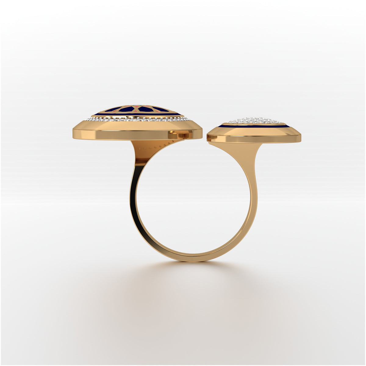 Omaira Round Double Ring Medium