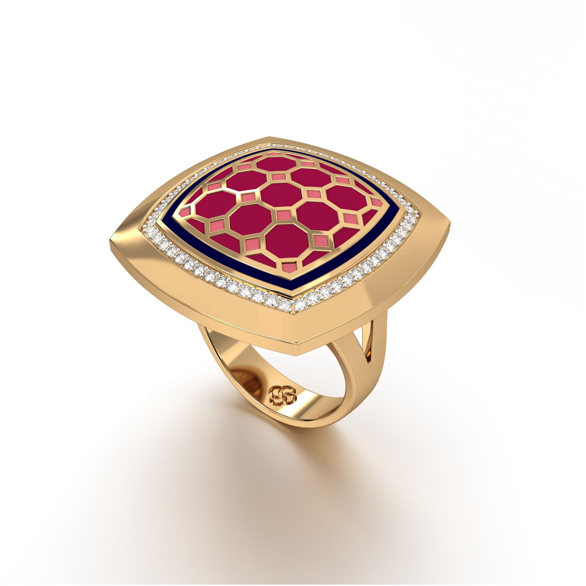 #Pattern & Color_Turkish Tessellation Cardinal Red