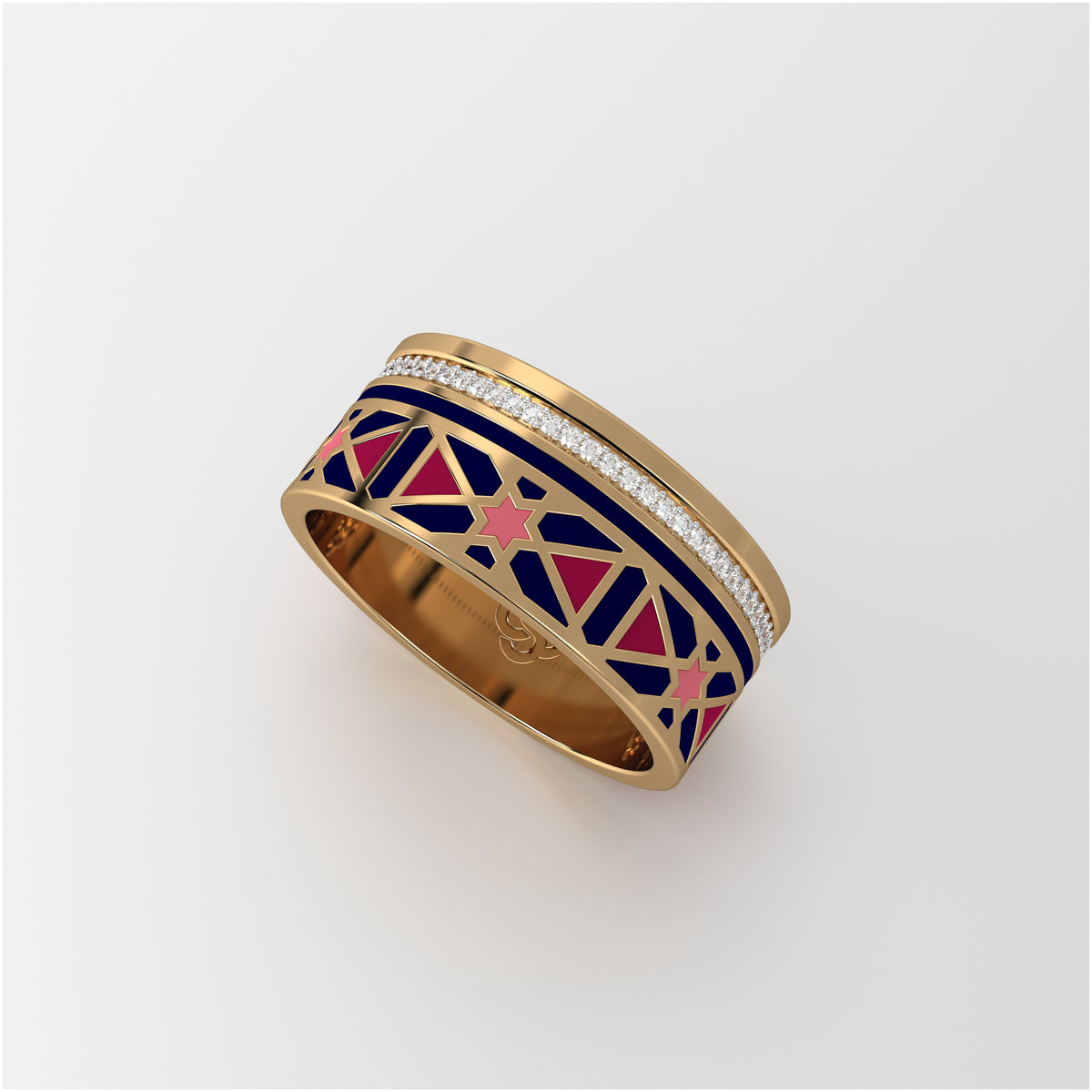 #Pattern & Color_Persian Girih Cardinal Red