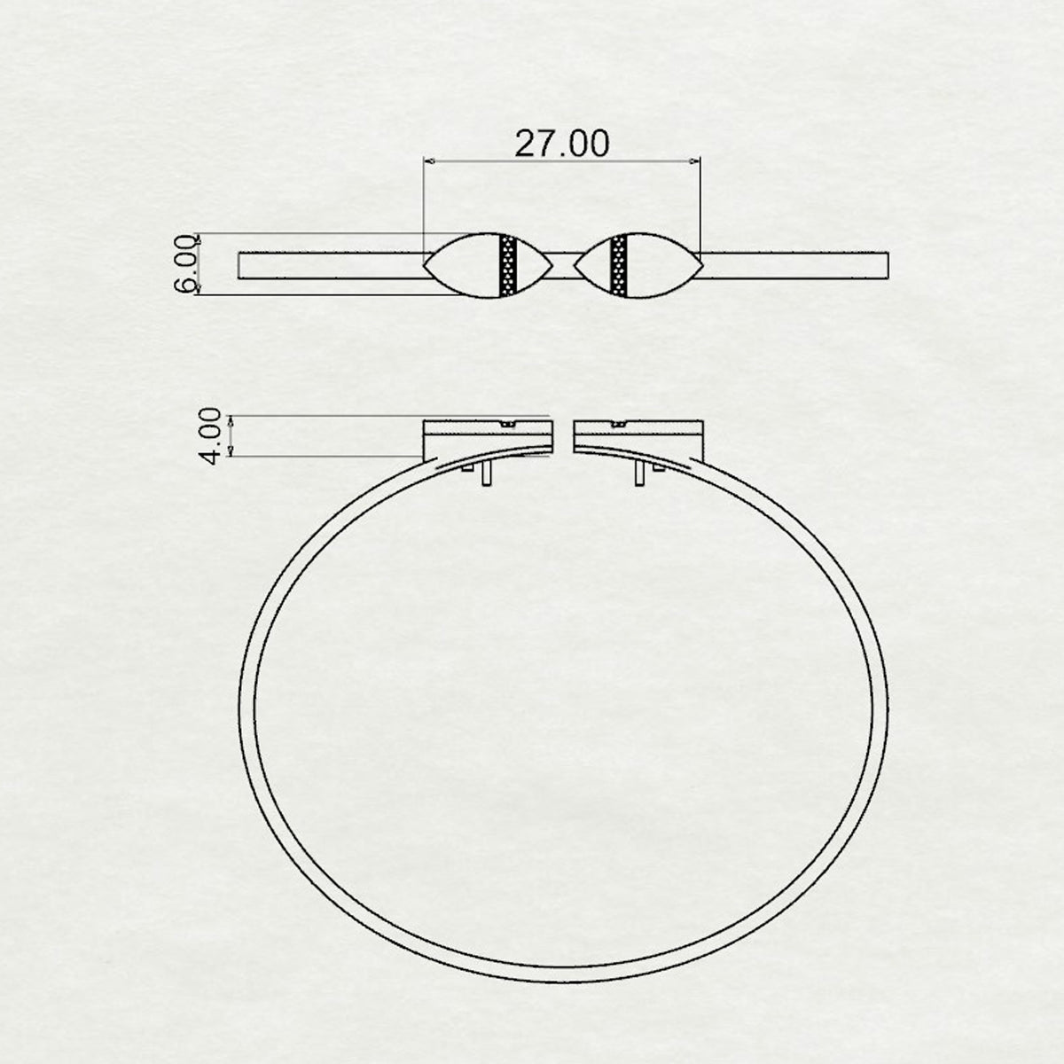 Aurm Marquise - 'Set the bar' - Bracelet Medium