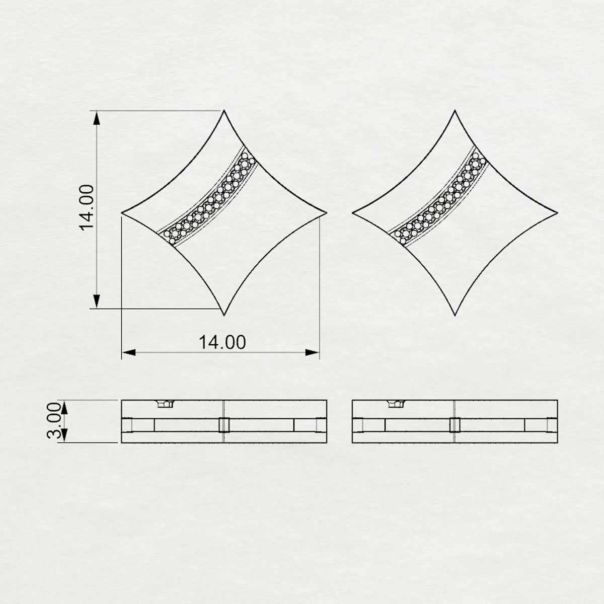 Aurm Kite - 'Set the bar' - Studs Medium