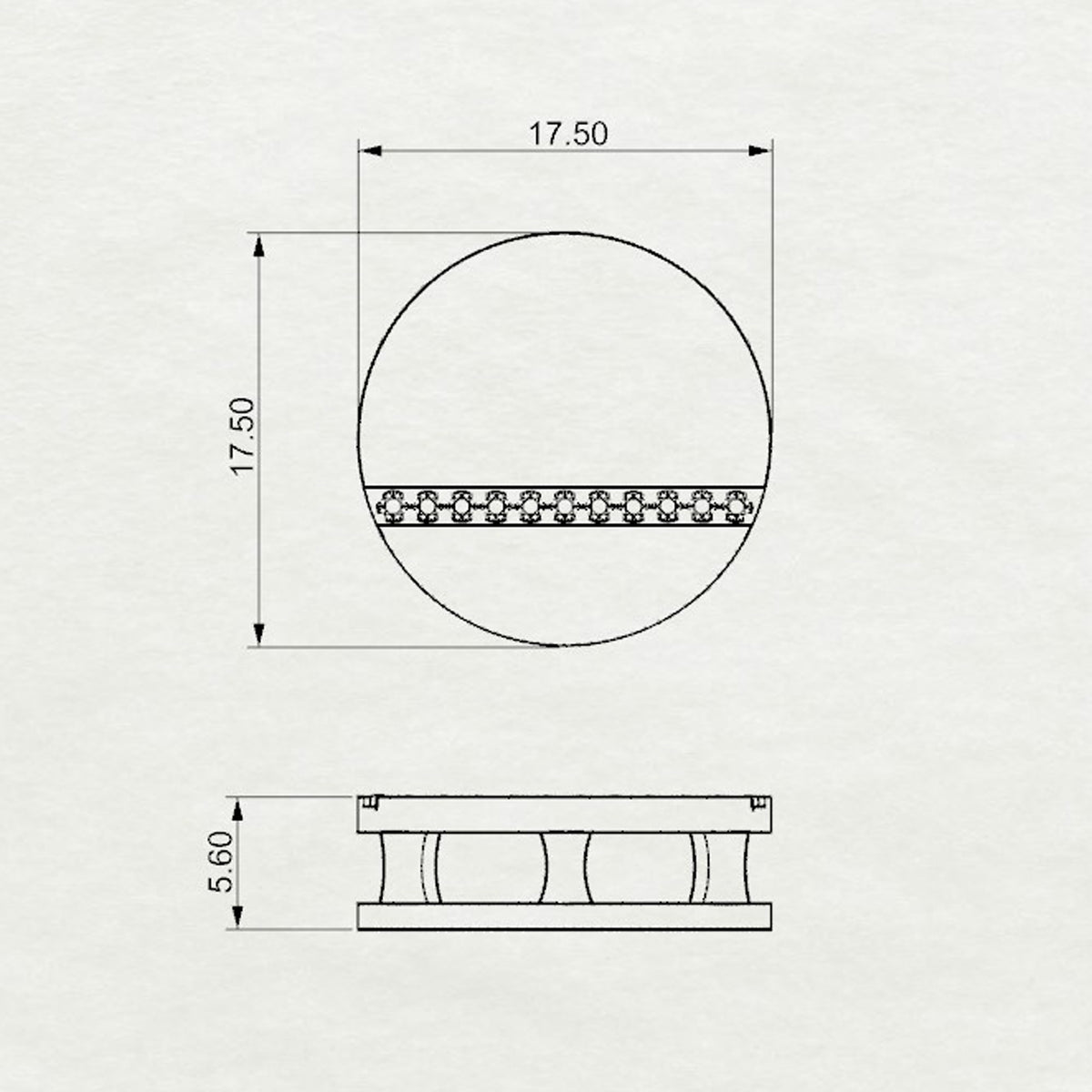 Aurm Circle - 'Set the bar' - Pendant Medium