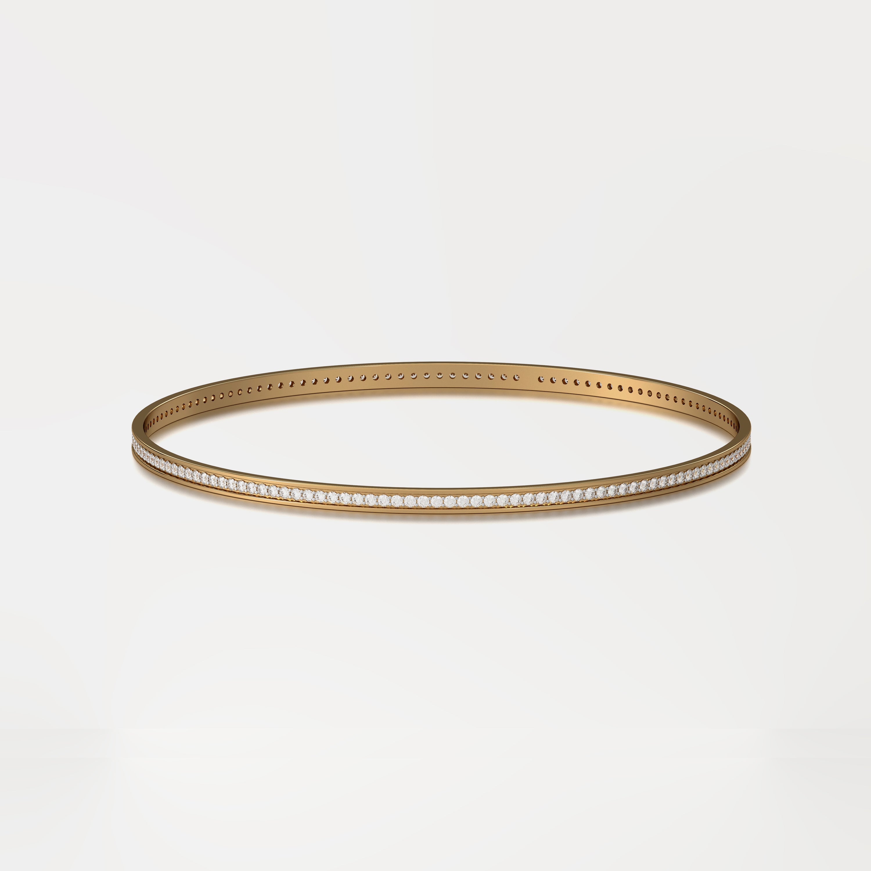 Noor Single Line Diamond Bangle Small