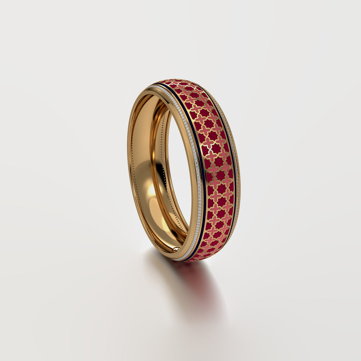#Pattern & Color_Moroccan Zellij Cardinal Red