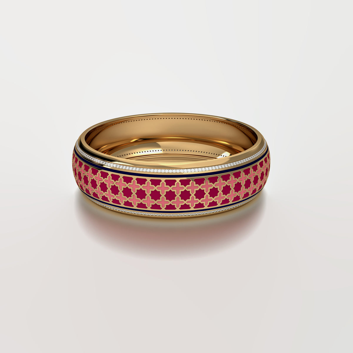 #Pattern & Color_Moroccan Zellij Cardinal Red