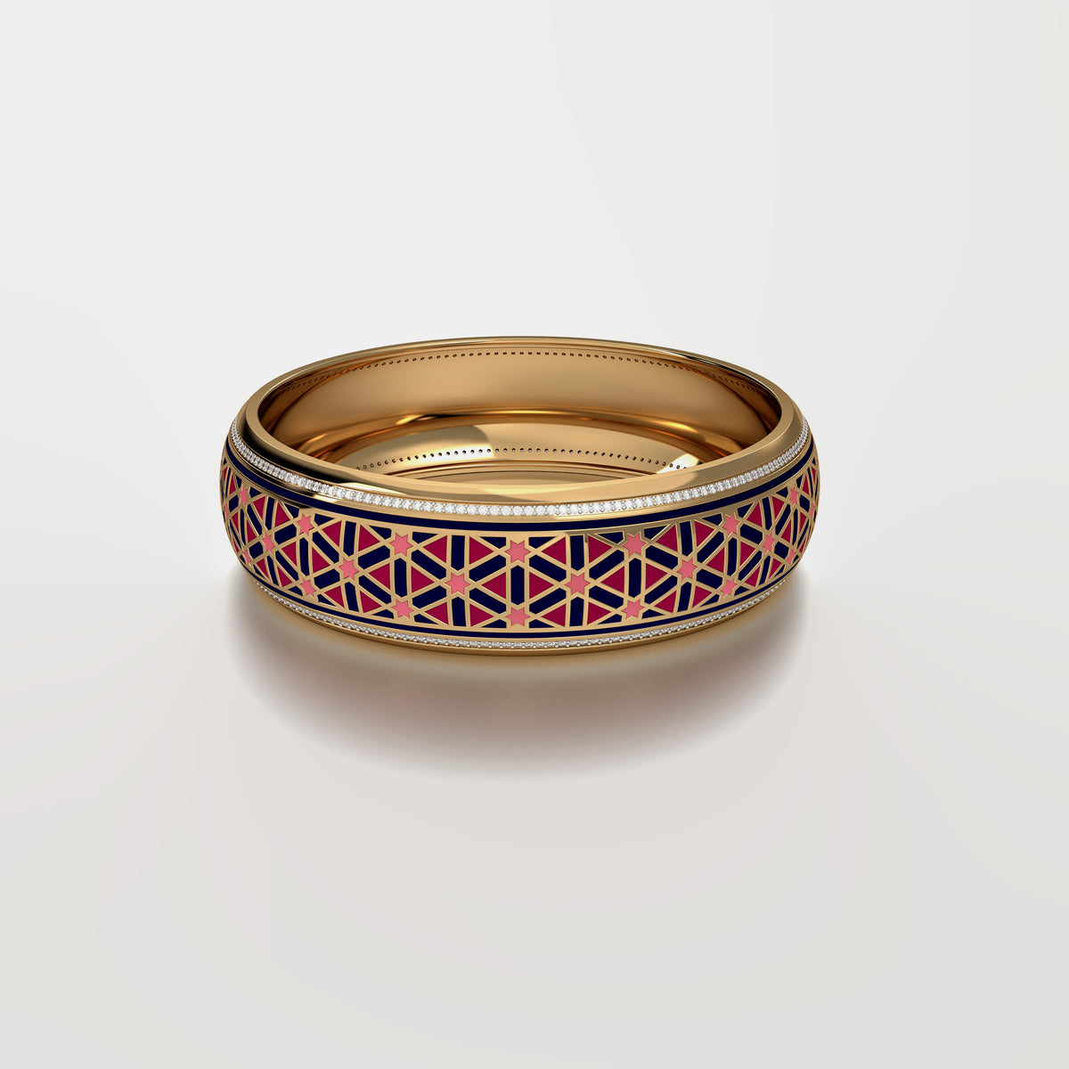 #Pattern & Color_Persian Girih Cardinal Red