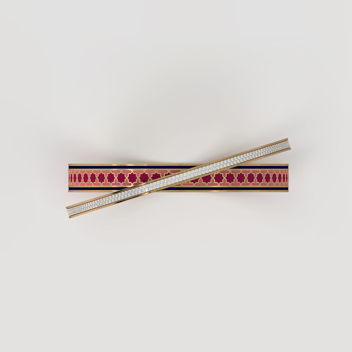 #Pattern & Color_Moroccan Zellij Cardinal Red