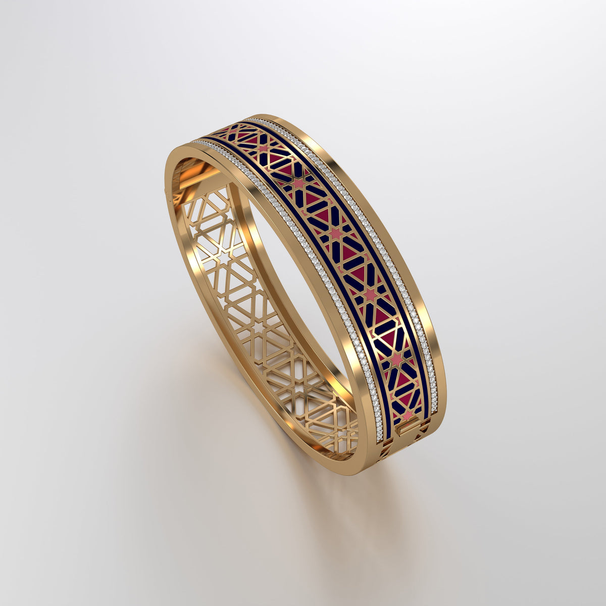 #Pattern & Color_Persian Girih Cardinal Red