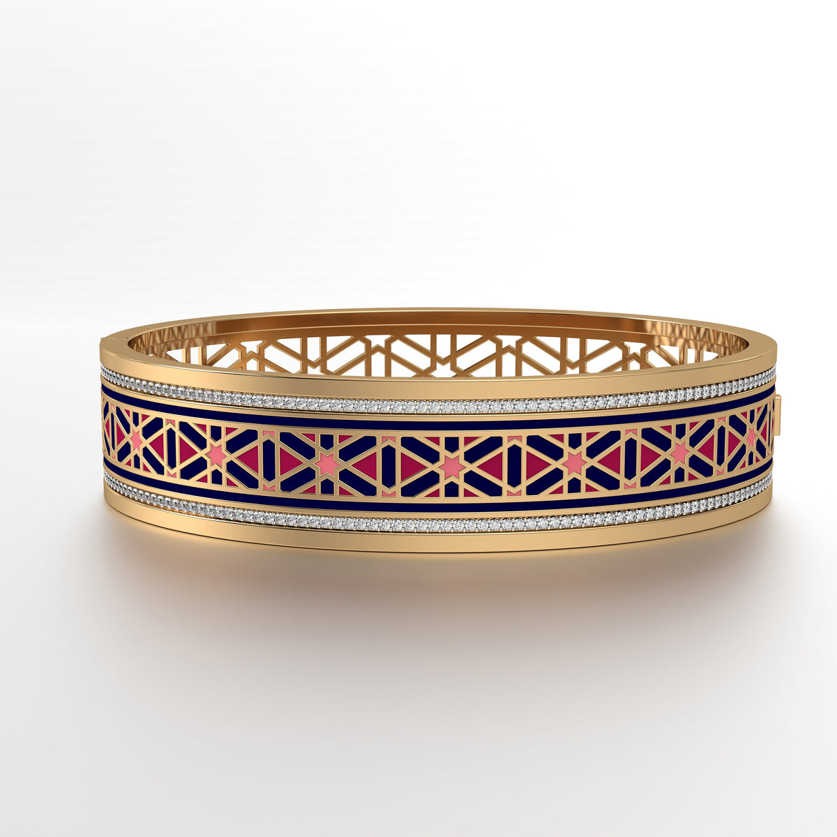 #Pattern & Color_Persian Girih Cardinal Red