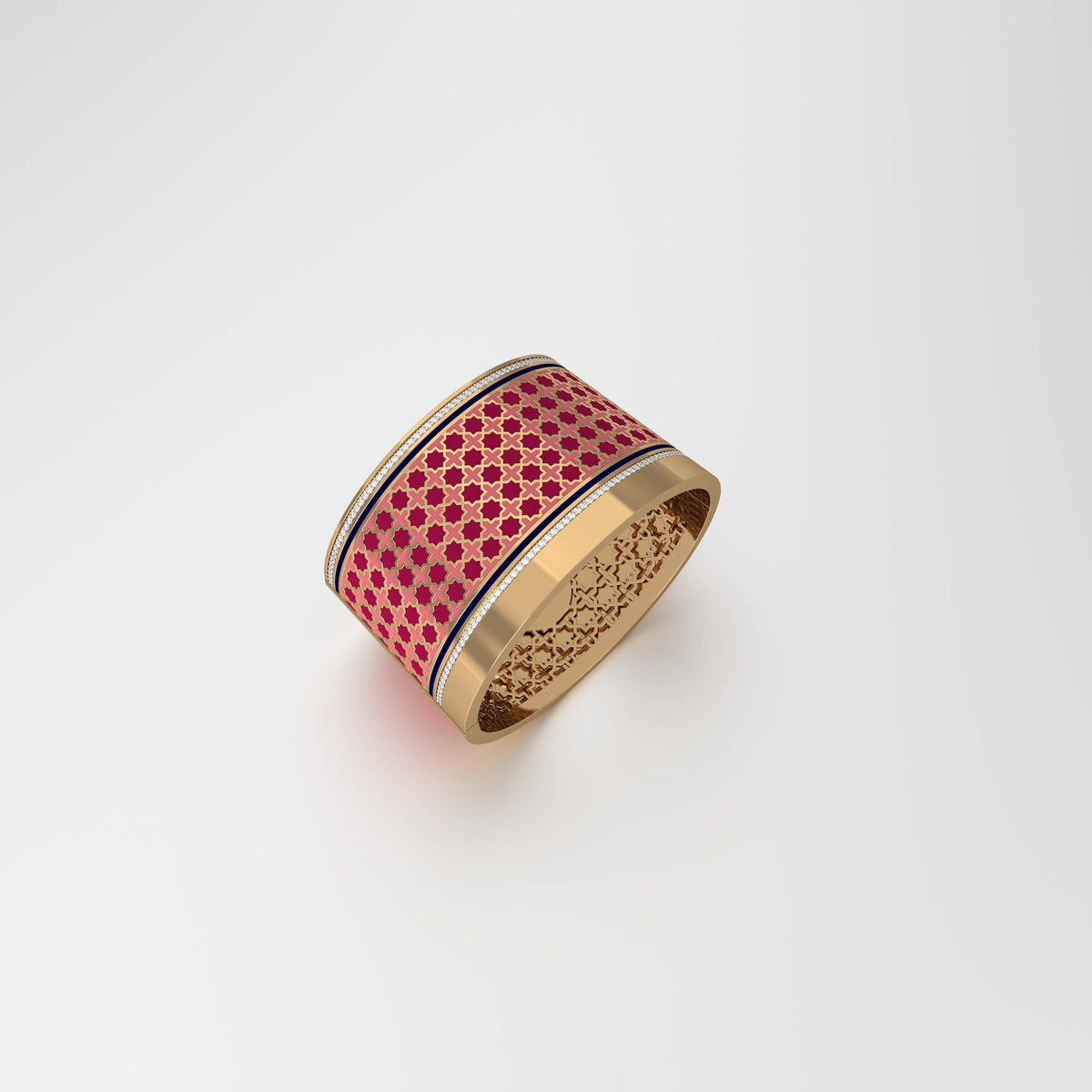 #Pattern & Color_Moroccan Zellij Cardinal Red