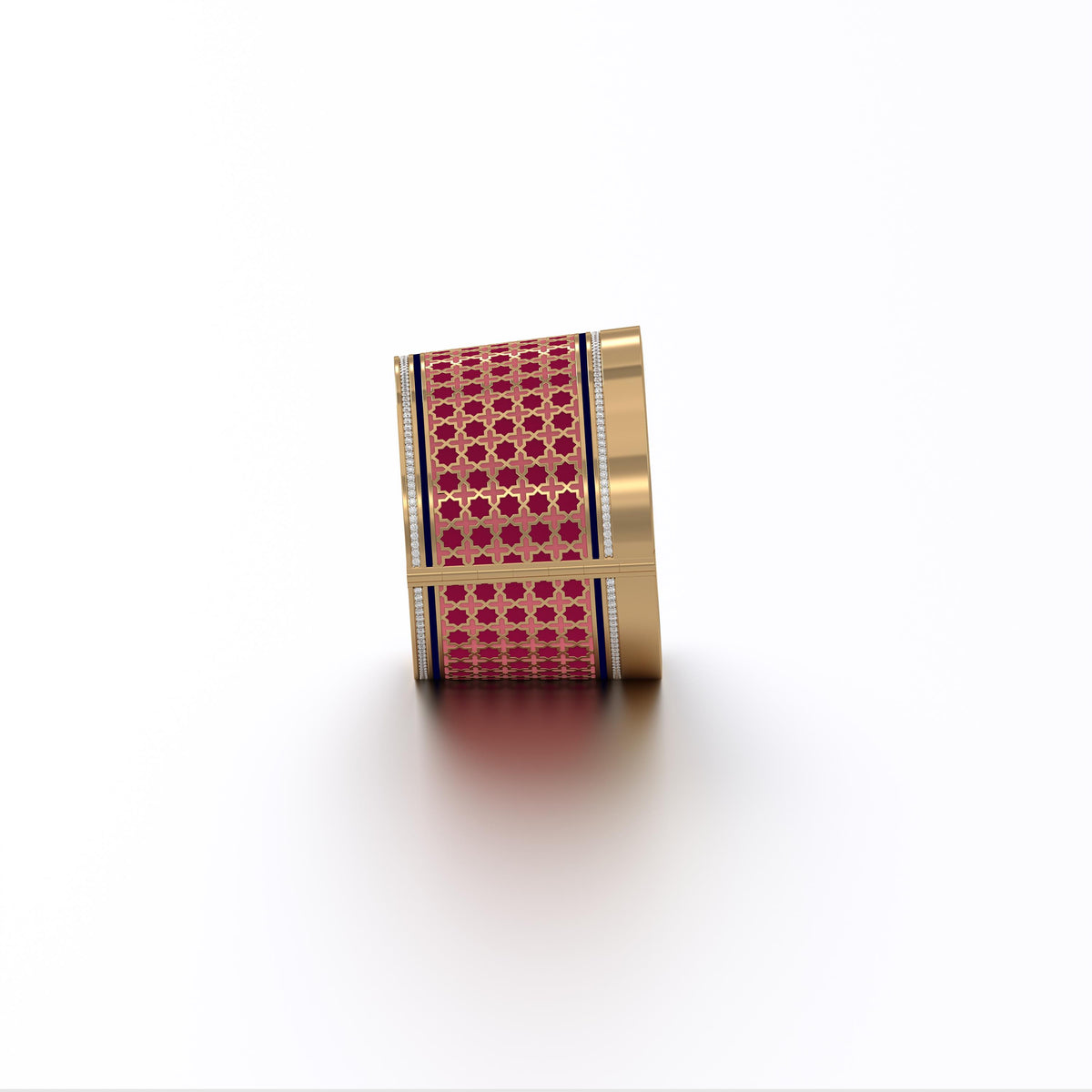 #Pattern & Color_Moroccan Zellij Cardinal Red