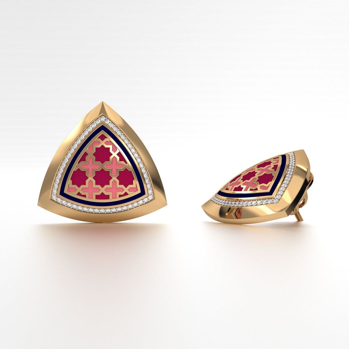 #Pattern & Color_Moroccan Zellij Cardinal Red