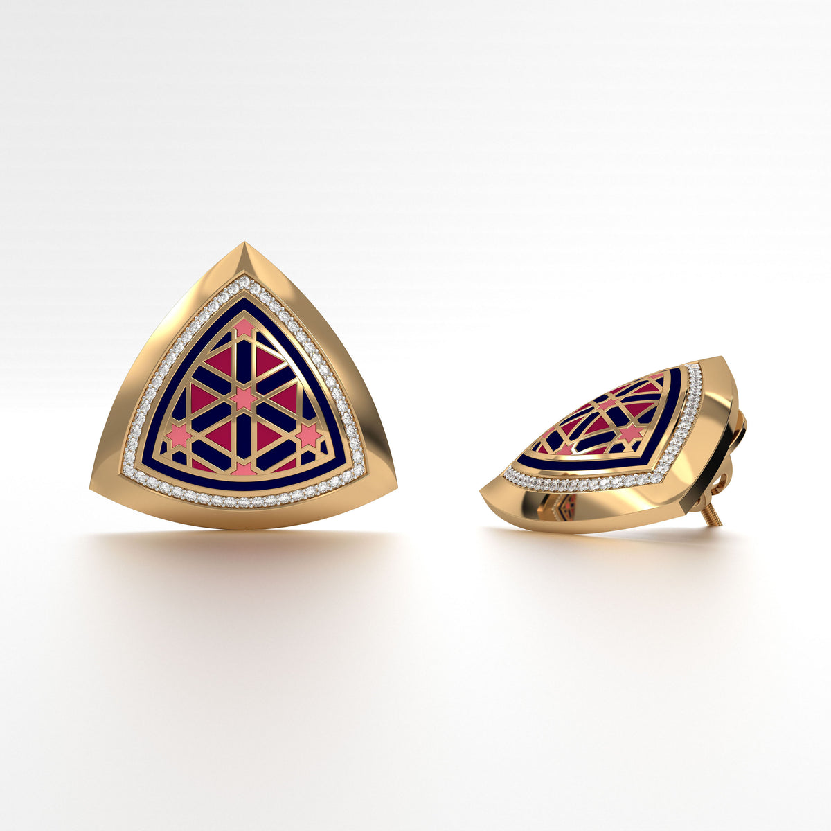 #Pattern & Color_Persian Girih Cardinal Red