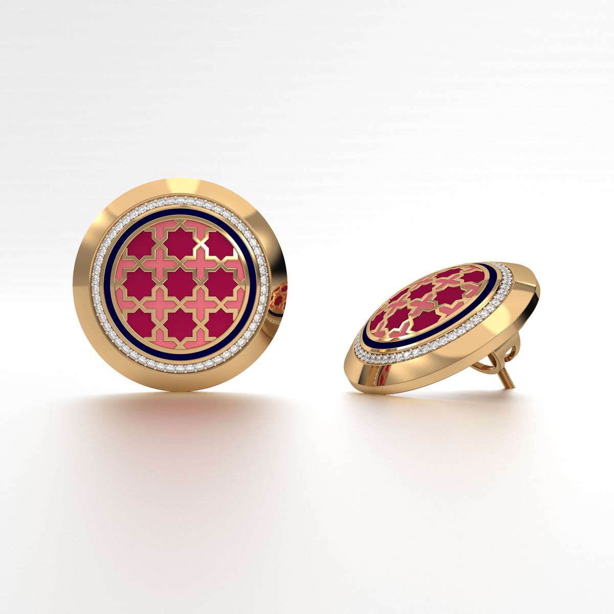 #Pattern & Color_Moroccan Zellij Cardinal Red