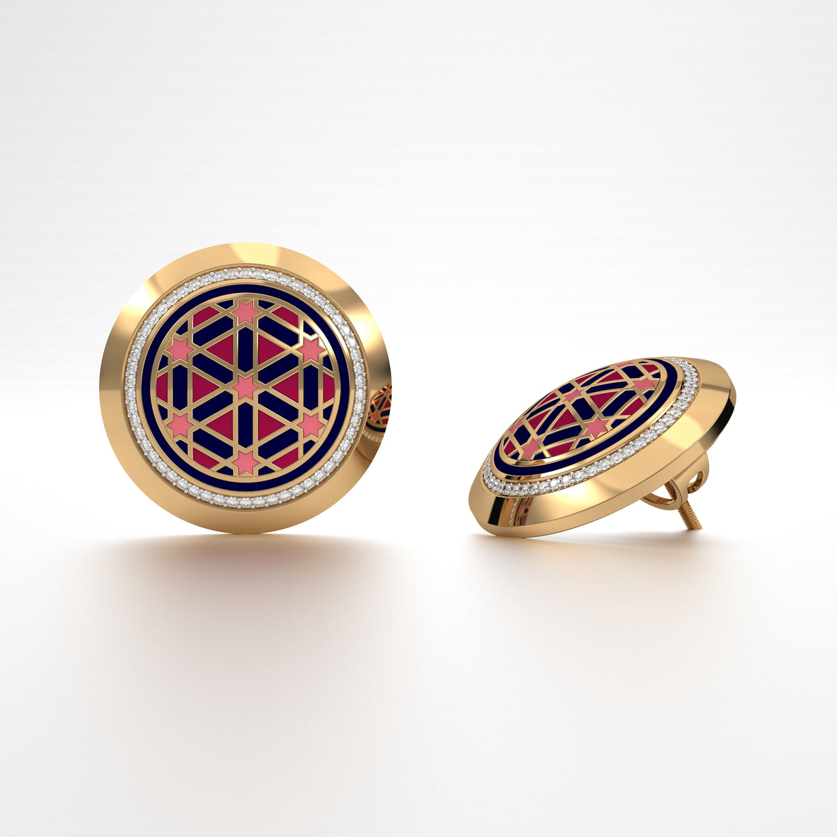 #Pattern & Color_Persian Girih Cardinal Red