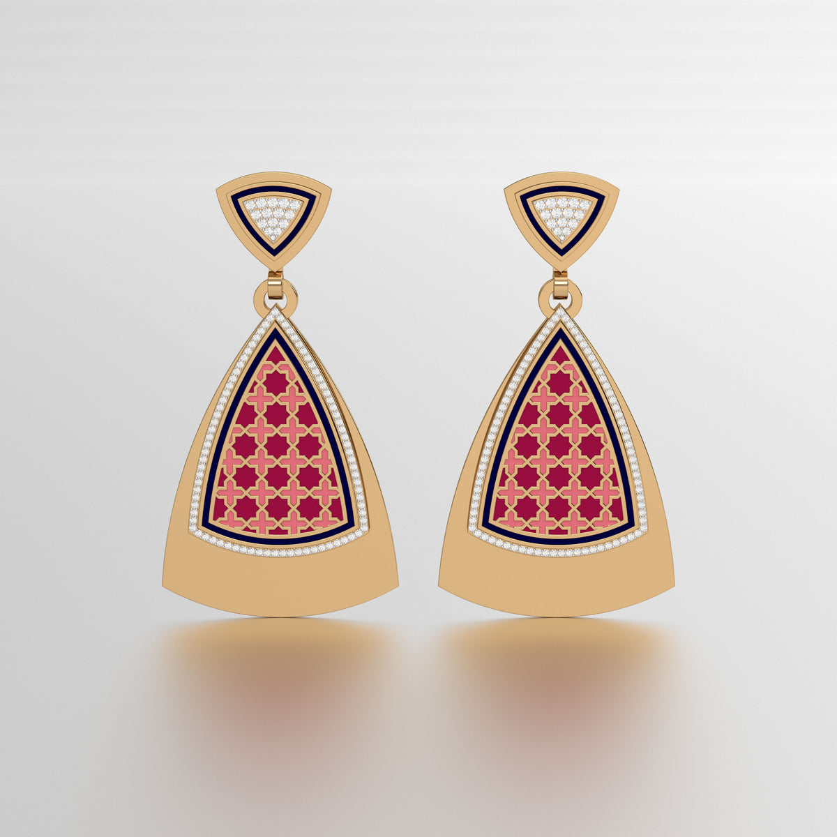 #Pattern & Color_Moroccan Zellij Cardinal Red