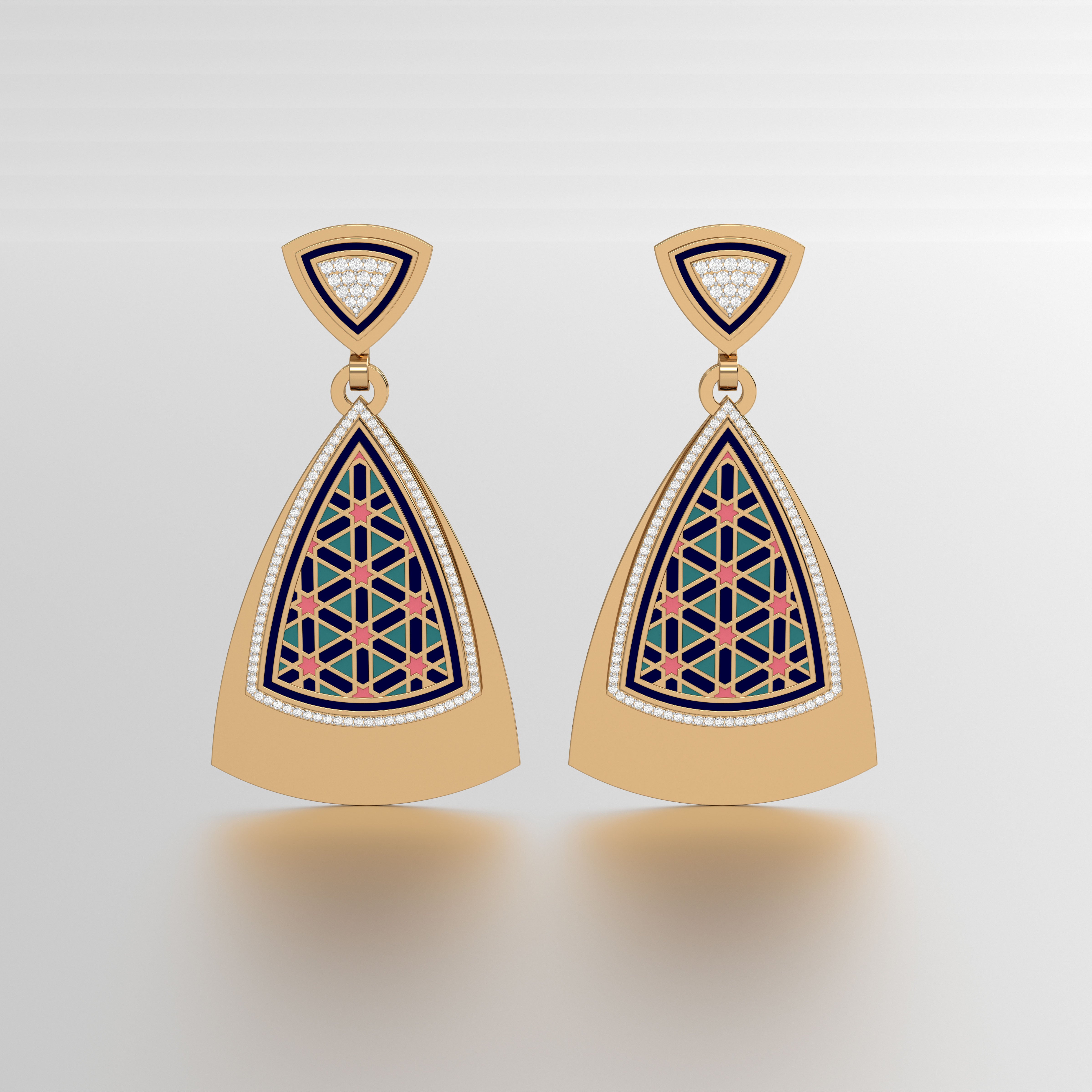 #Pattern & Color_Persian Girih Pastel Turquoise