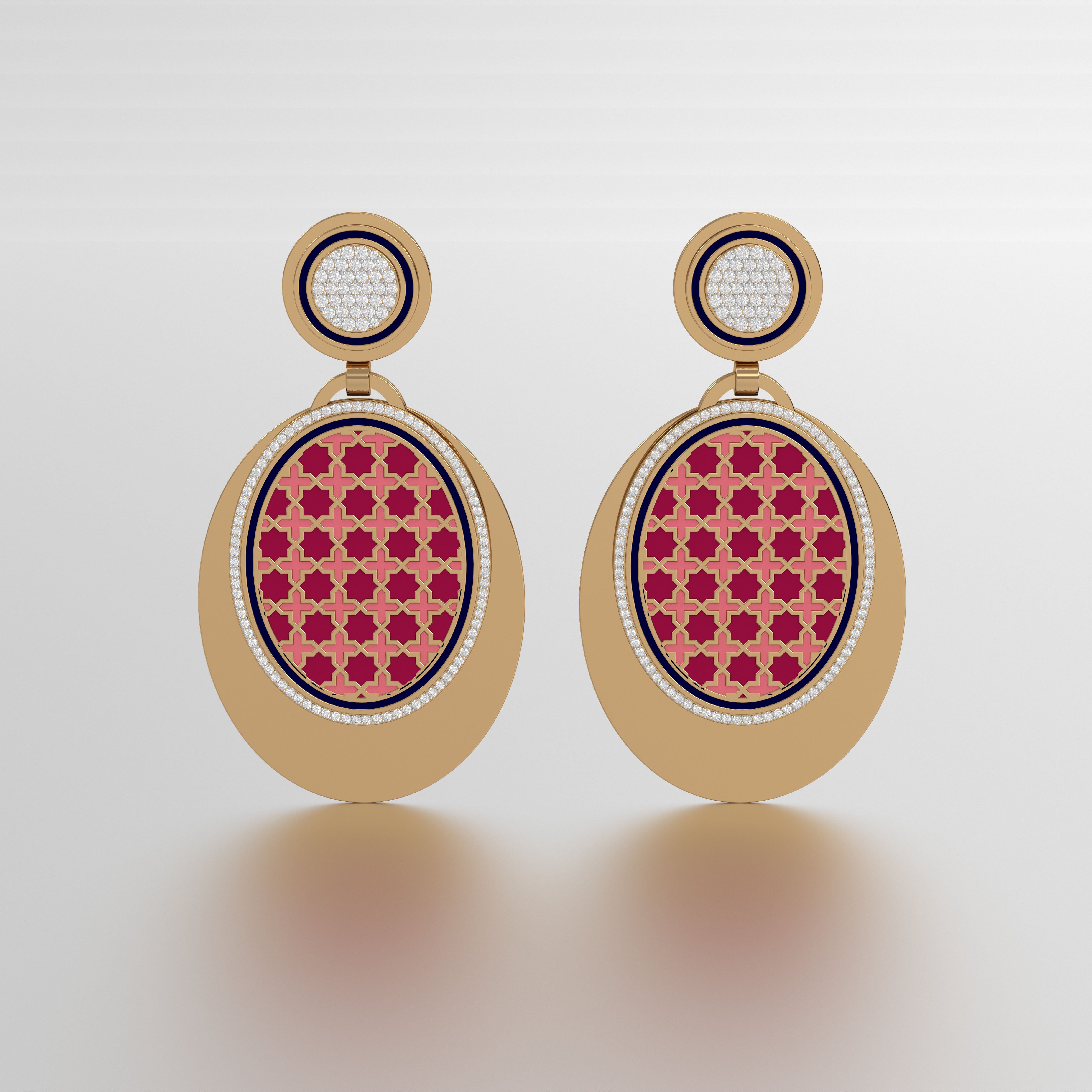 #Pattern & Color_Moroccan Zellij Cardinal Red