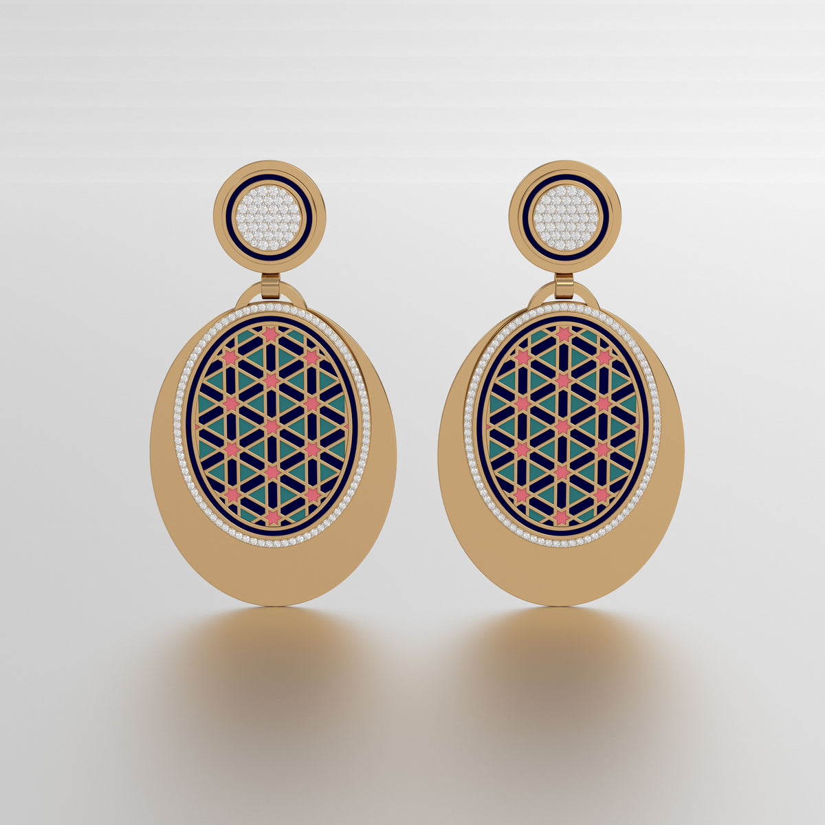#Pattern & Color_Persian Girih Pastel Turquoise