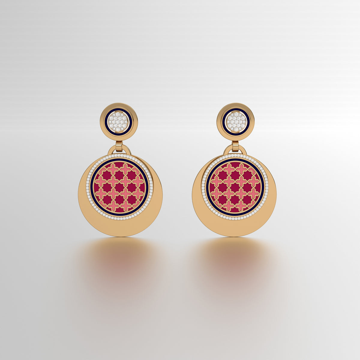 #Pattern & Color_Moroccan Zellij Cardinal Red