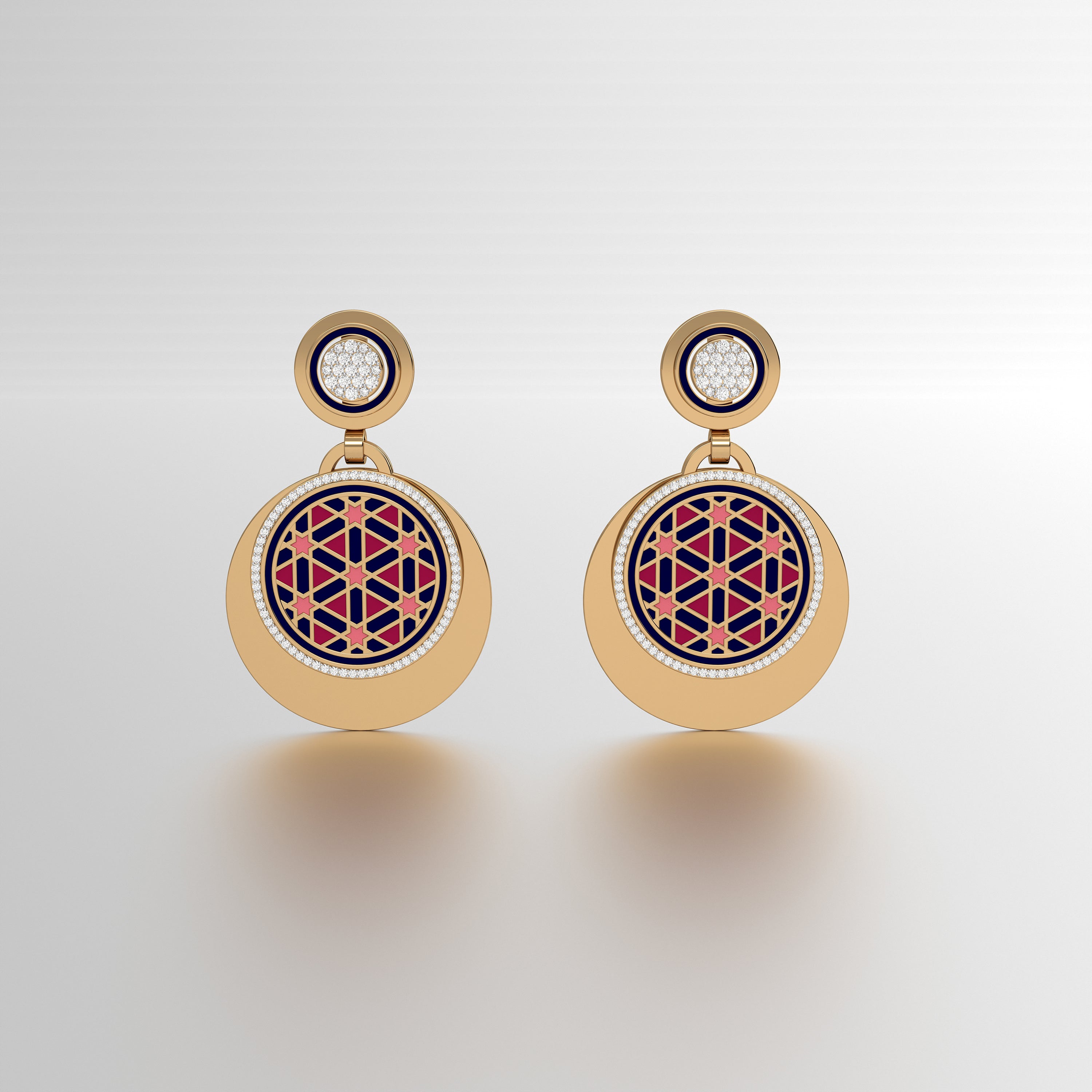 #Pattern & Color_Persian Girih Cardinal Red