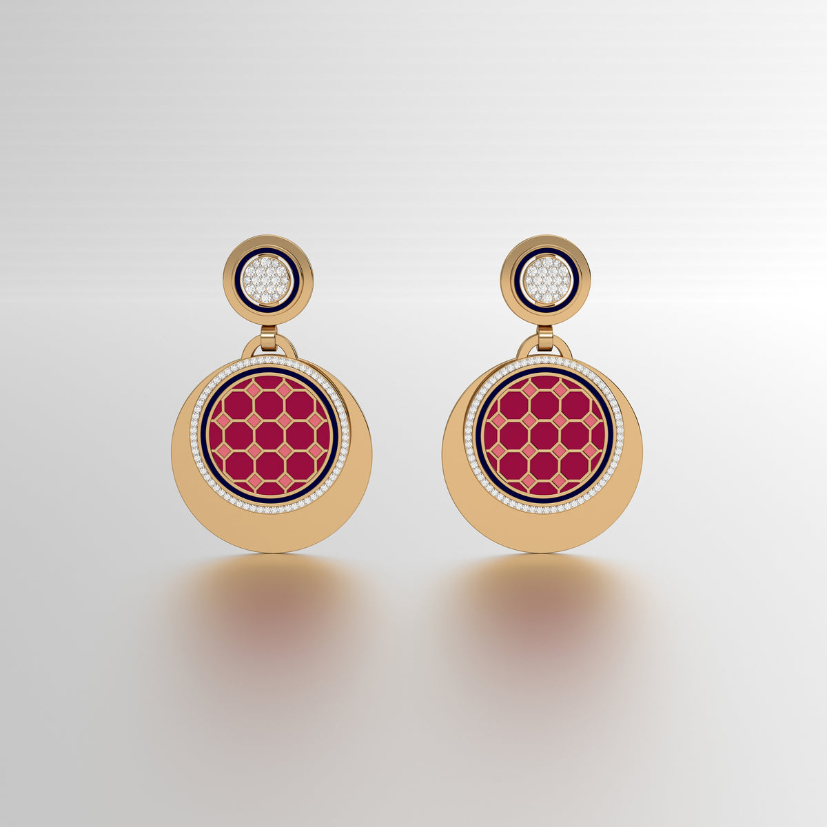 #Pattern & Color_Turkish Tessellation Cardinal Red