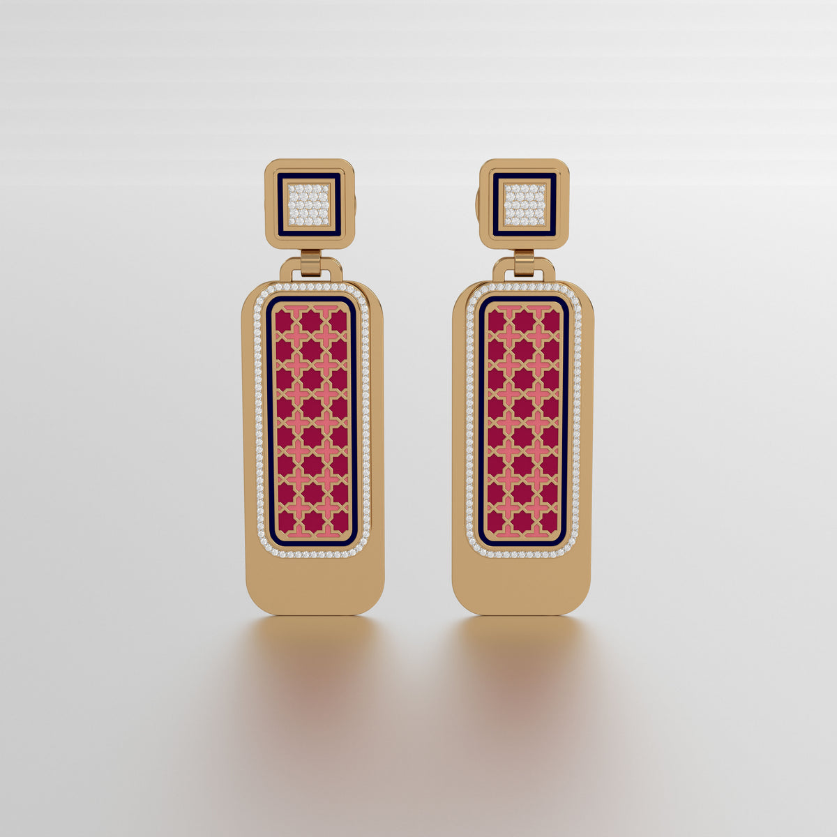#Pattern & Color_Moroccan Zellij Cardinal Red