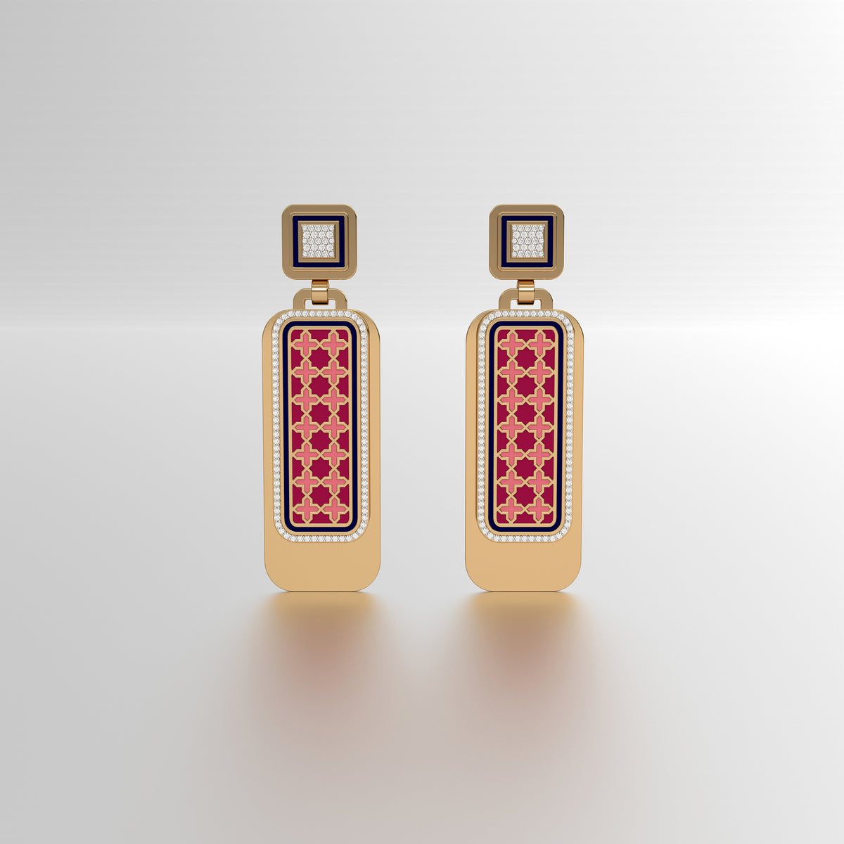 #Pattern & Color_Moroccan Zellij Cardinal Red