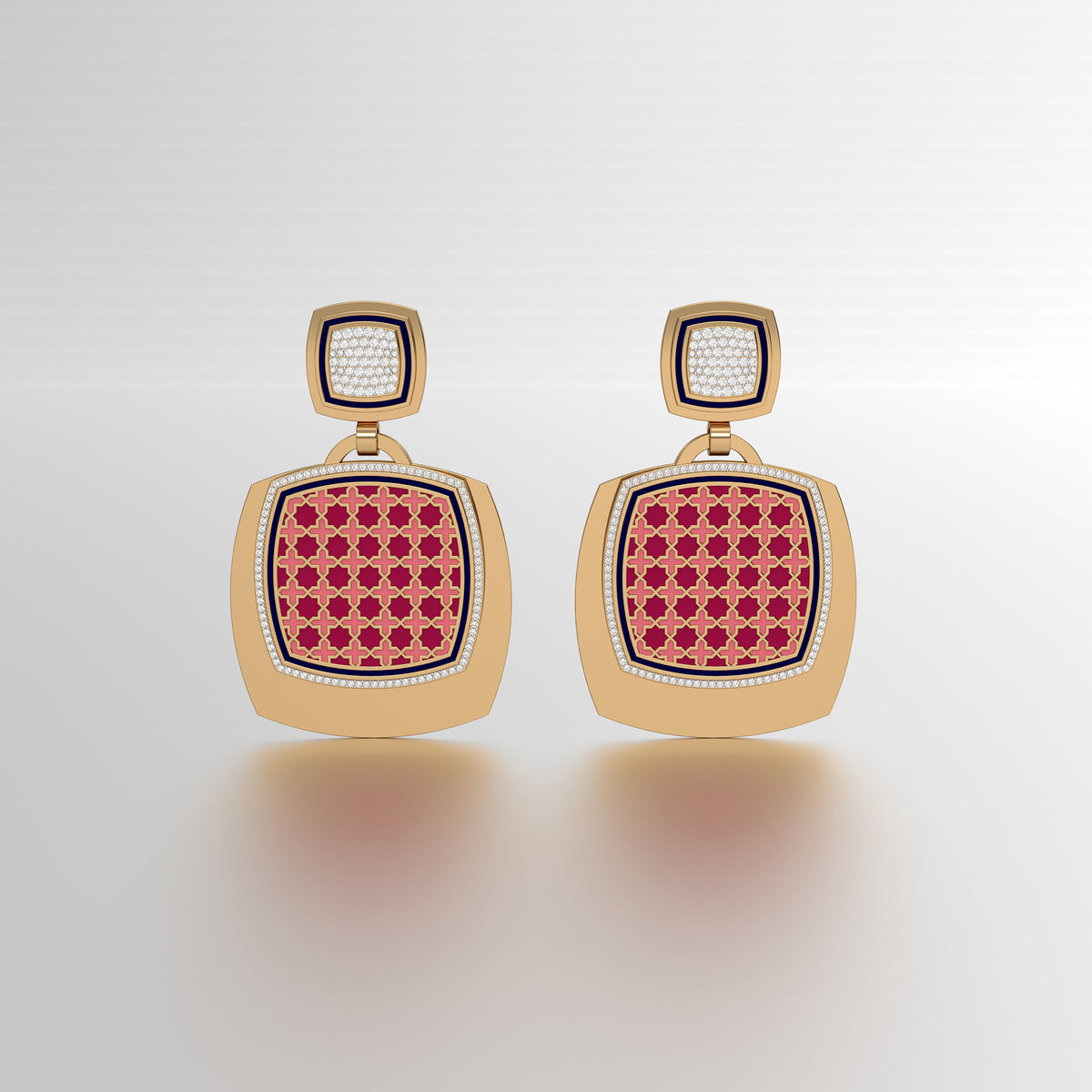 #Pattern & Color_Moroccan Zellij Cardinal Red