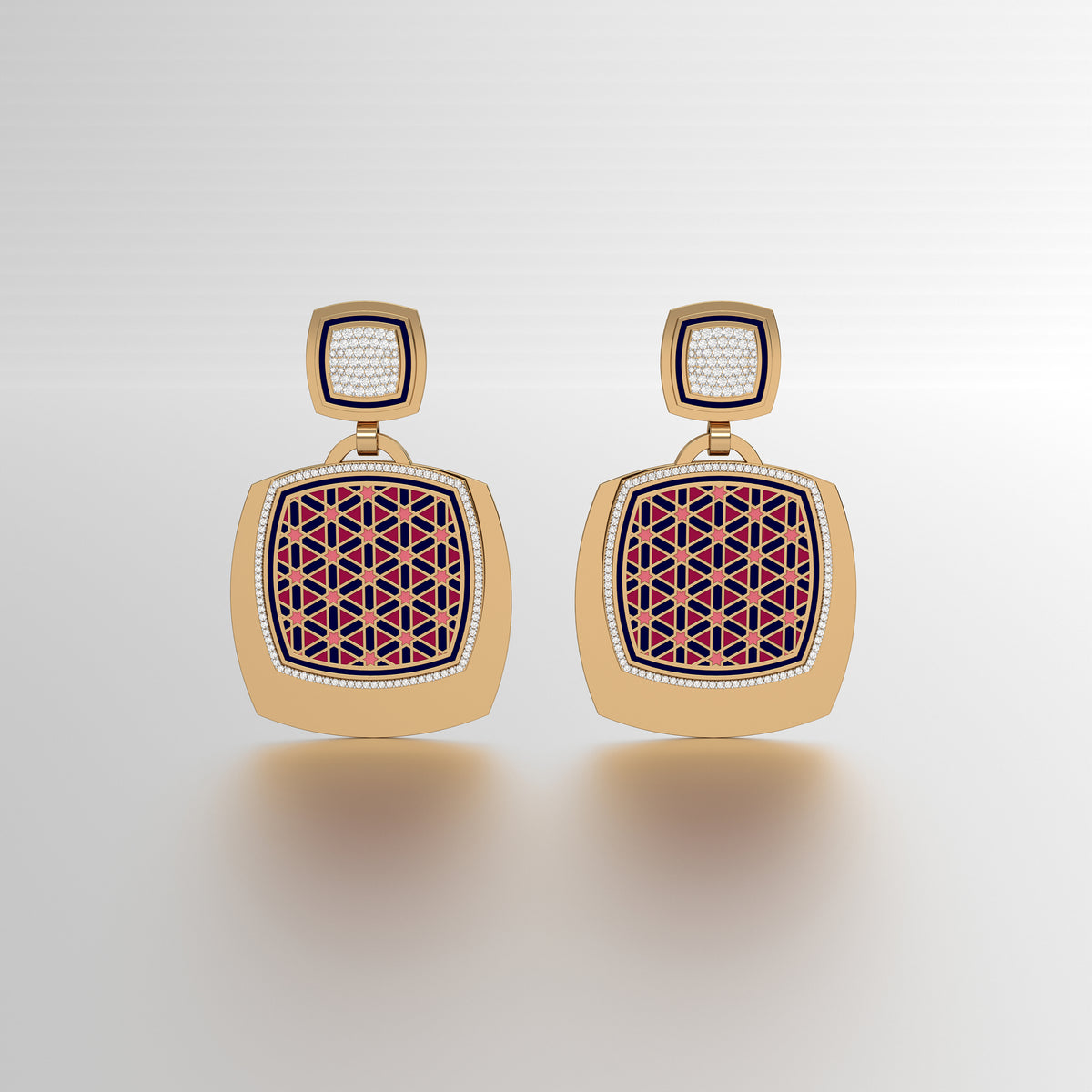 #Pattern & Color_Persian Girih Cardinal Red