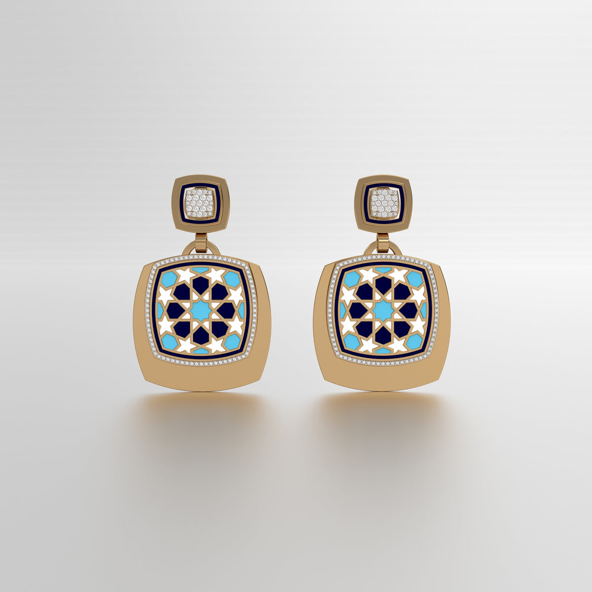 #Pattern & Color_Arabesque Rosette Skyblue