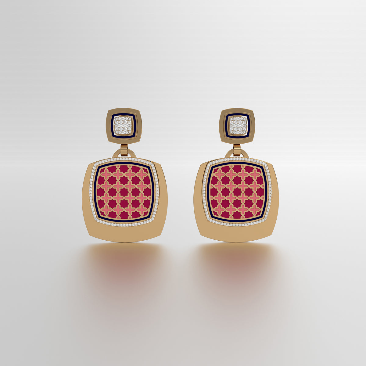 #Pattern & Color_Moroccan Zellij Cardinal Red