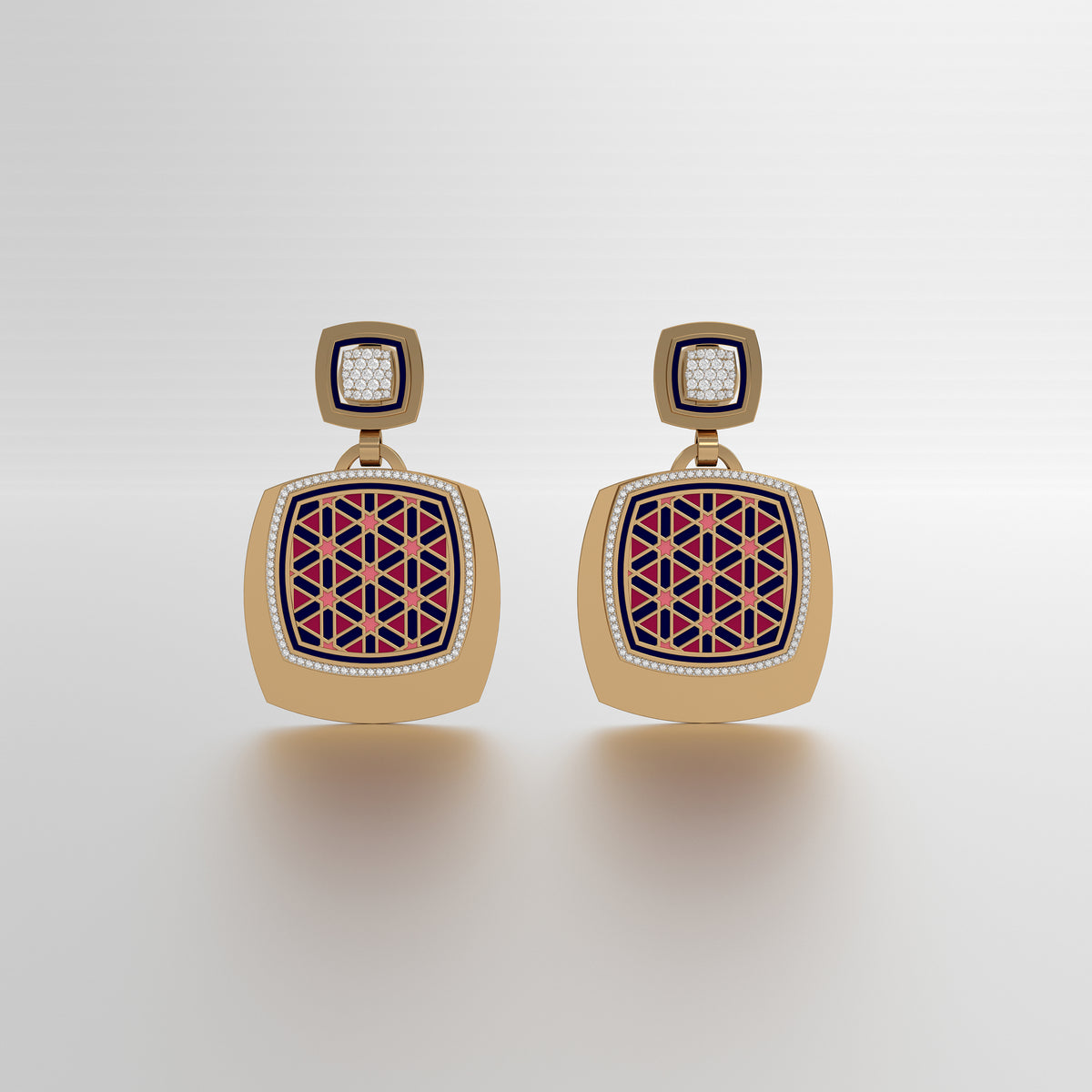 #Pattern & Color_Persian Girih Cardinal Red