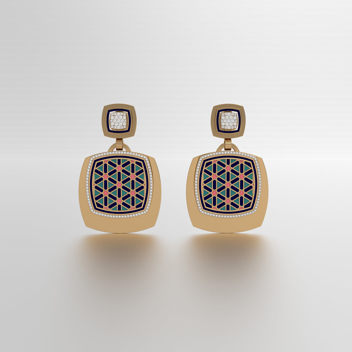 #Pattern & Color_Persian Girih Pastel Turquoise