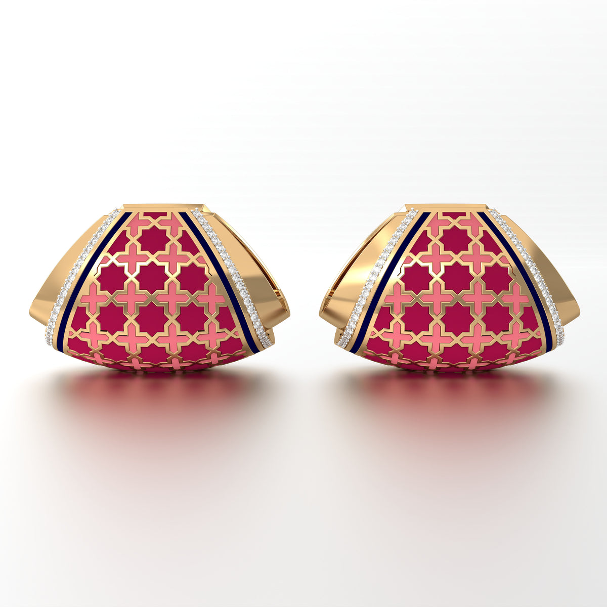 #Pattern & Color_Moroccan Zellij Cardinal Red