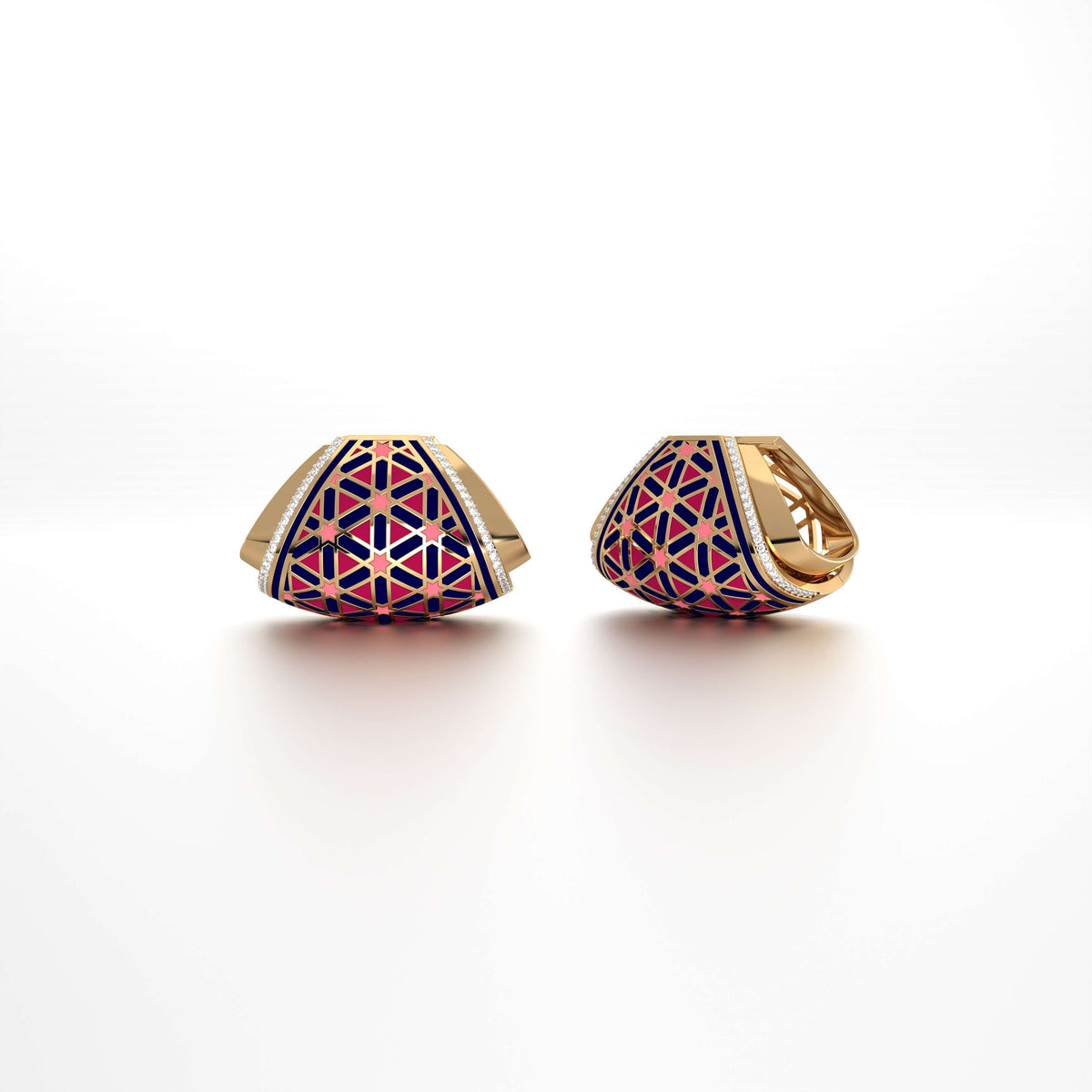 #Pattern & Color_Persian Girih Cardinal Red