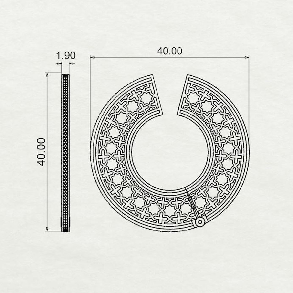 Naaz Circular Hoops Medium