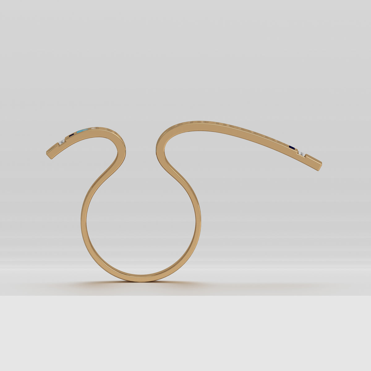 Alaara Open Book Fold Ring Medium