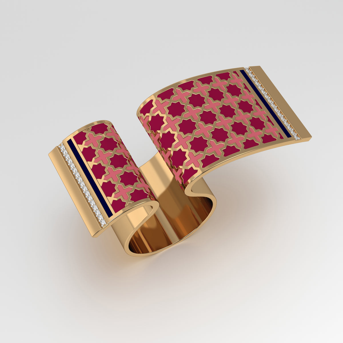 #Pattern & Color_Moroccan Zellij Cardinal Red
